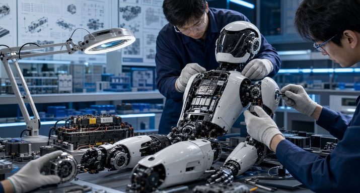 日本技术人员拆解人形机器人，观察宇树G1工程化设计